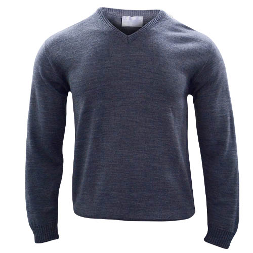 Le Mans Plain V Neck - Charcoal MV201