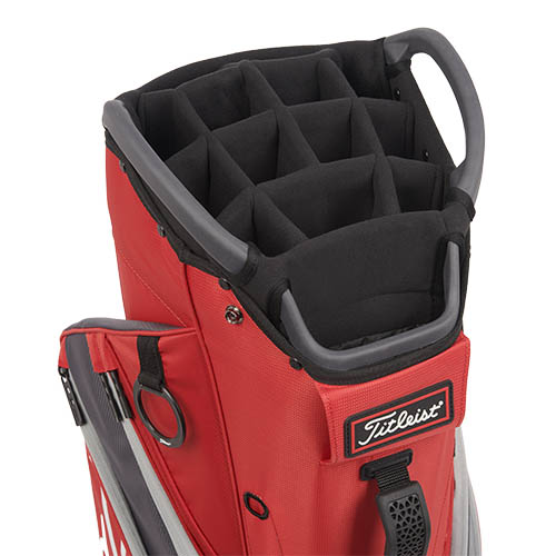 Titleist Cart 14 Bag - Red/Graphite/Grey - Image 3
