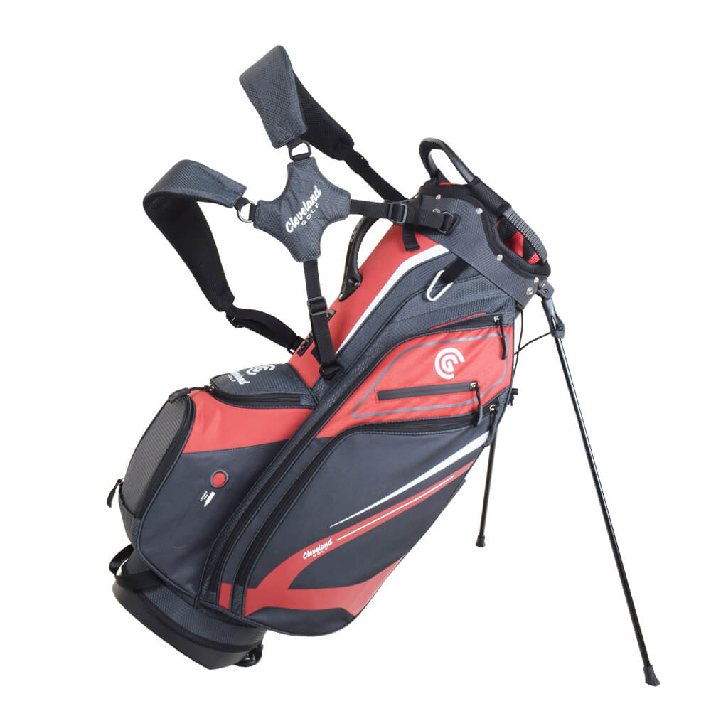Cleveland Saturday Stand Bag - Red/Charcoal