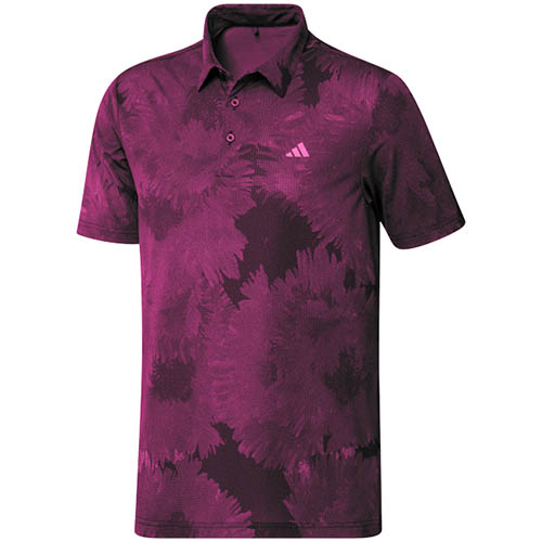 adidas Flower Mesh Shirt - Black HS7618 - The Golfers Club