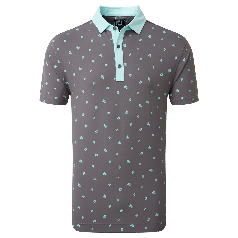 FootJoy Scatter Floral Shirt - Lava 80045
