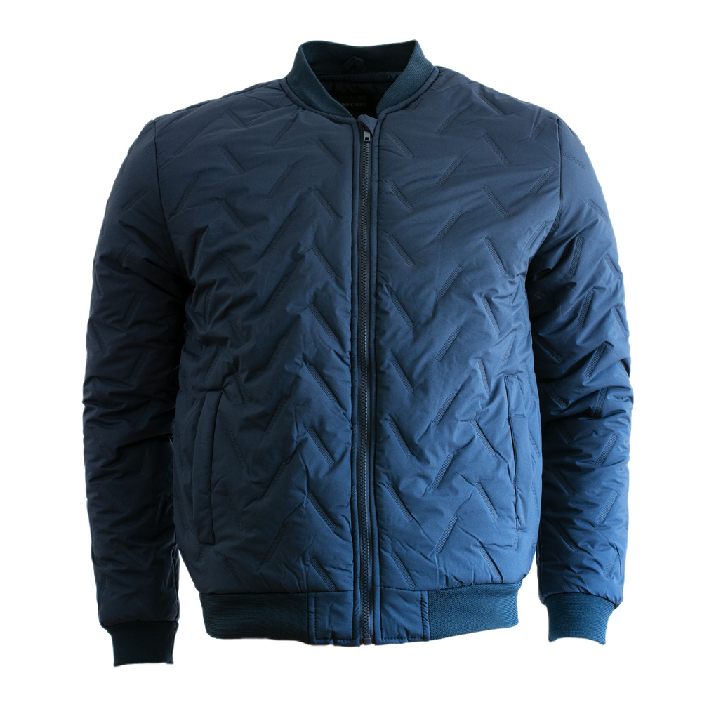 Cross Creek Heat Press Puffer Jacket - Navy
