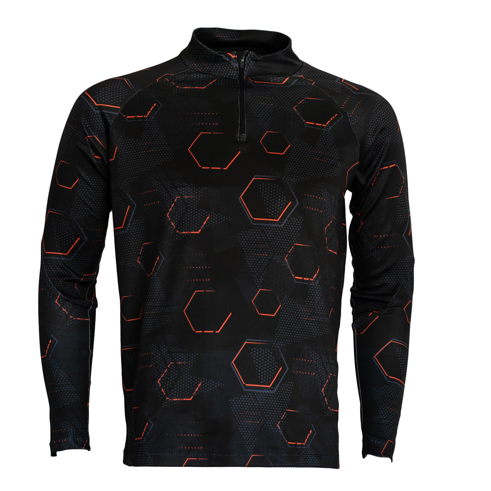 Cross Creek Sport Text Windbreaker - Black/Orange/Charcoal