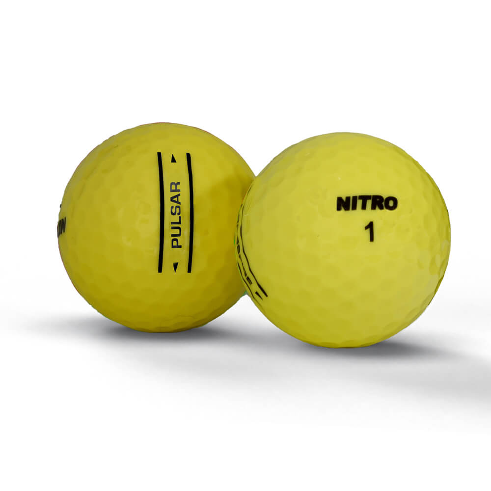 Nitro Pulsar Elite Tour Golf Ball - Yellow - Image 3