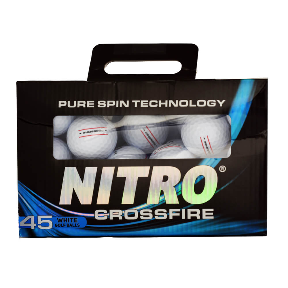 Nitro Crossfire Golf Ball - White 45 Pack - Image 2