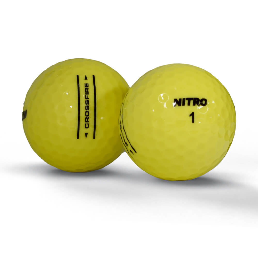 Nitro Crossfire Golf Ball - Yellow 45 Pack - Image 2