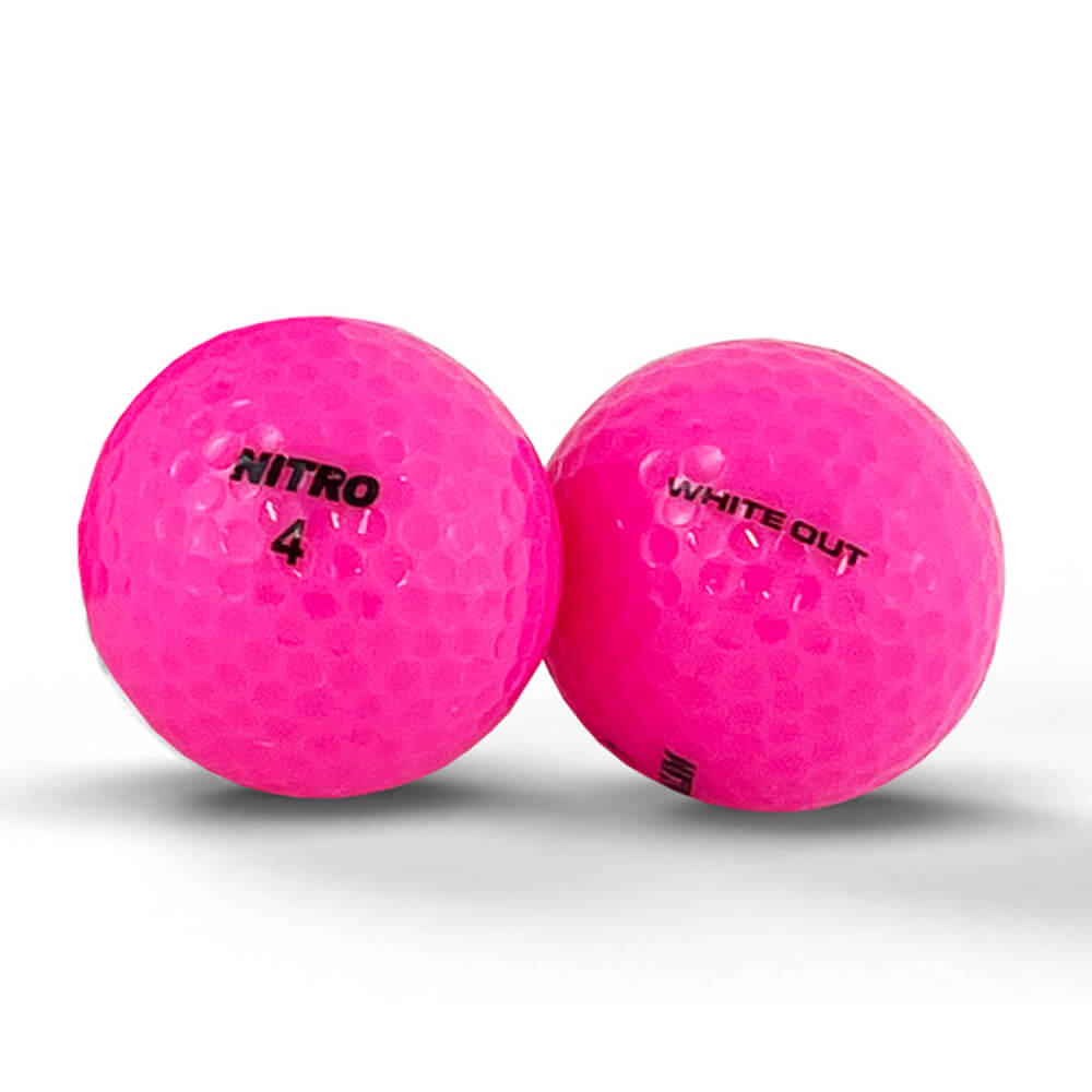 Nitro White Out Golf Ball - Pink - Image 2