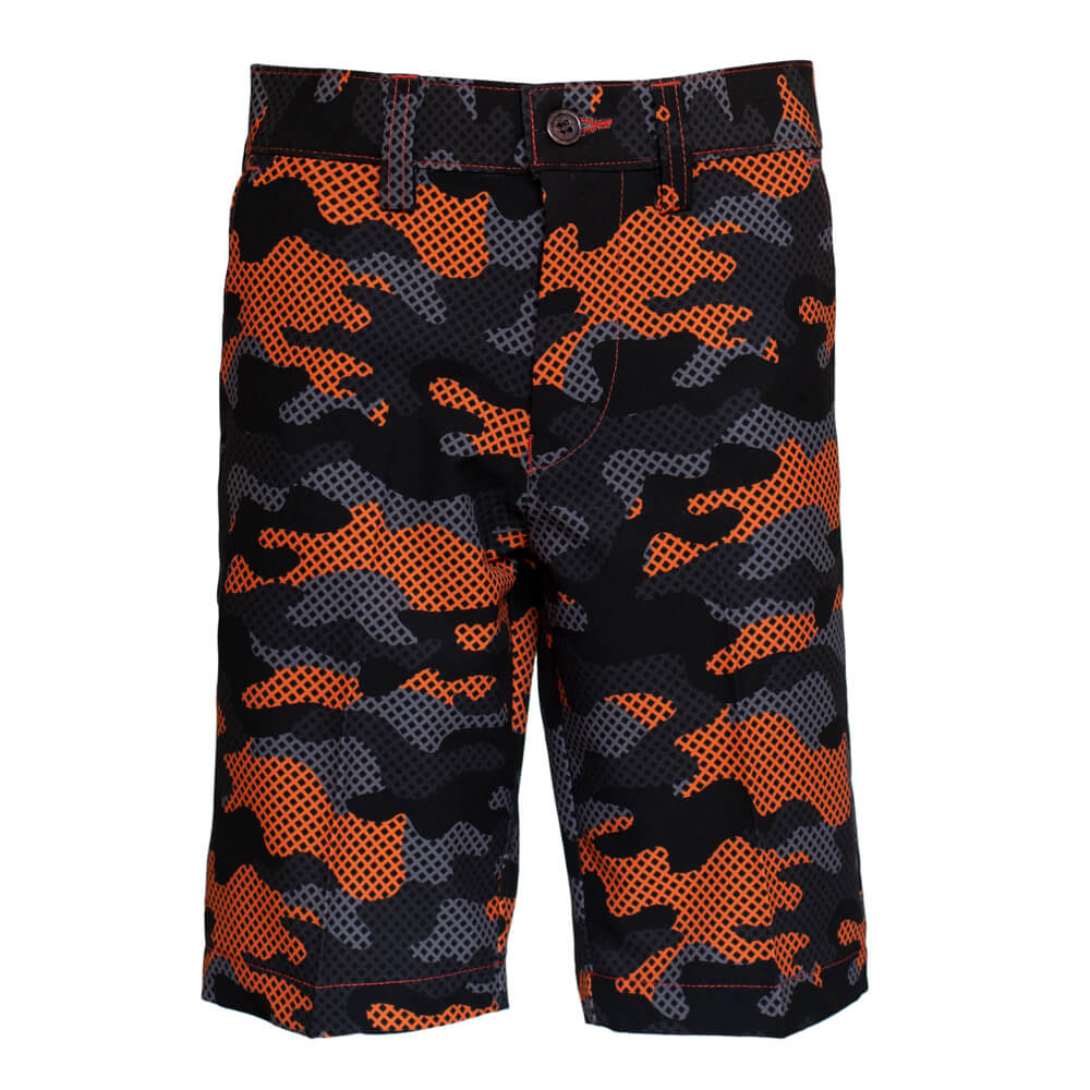 Cross Creek Abstract Bermuda - Charcoal/Black