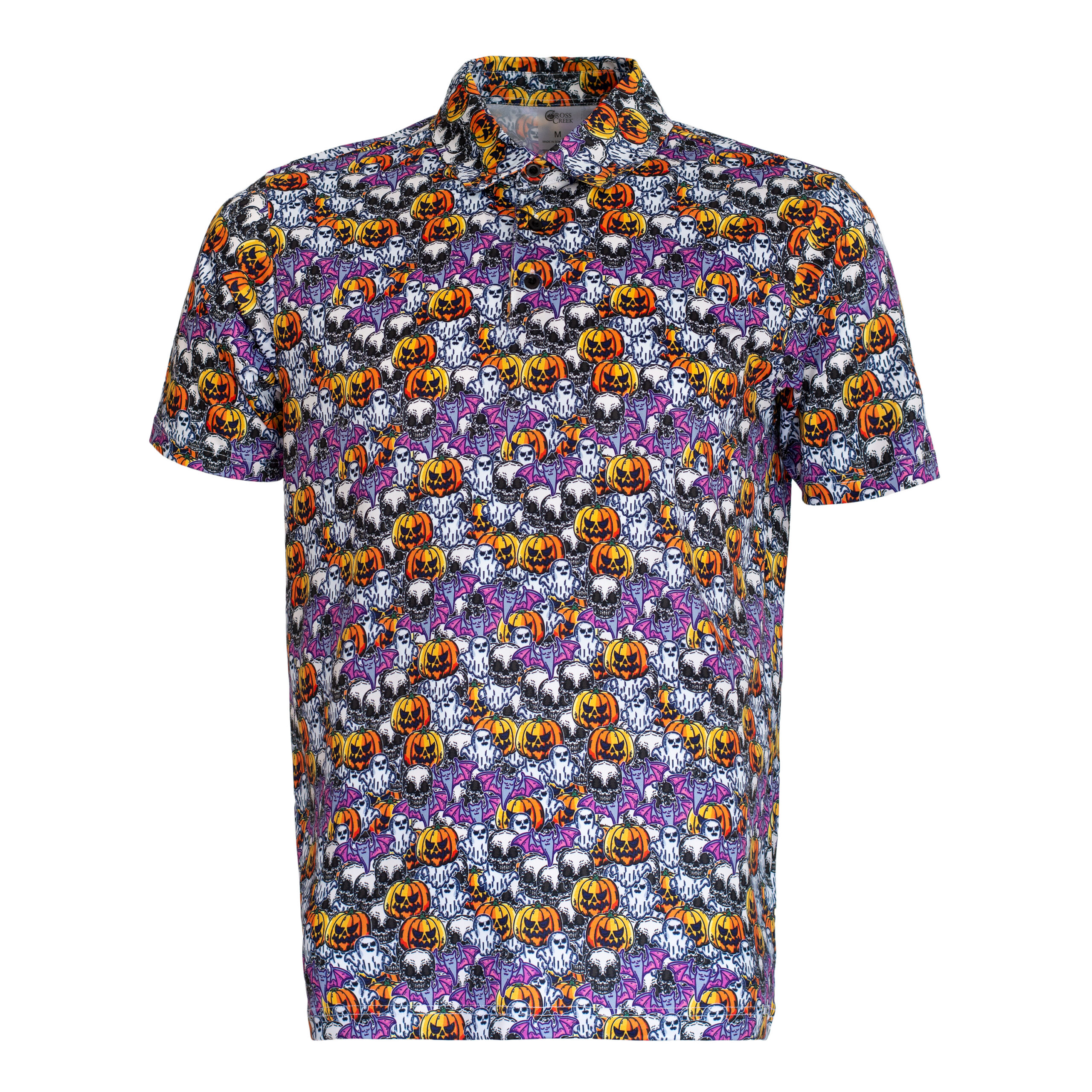 Cross Creek Pumpkins Bats Shirt - Purple/Orange