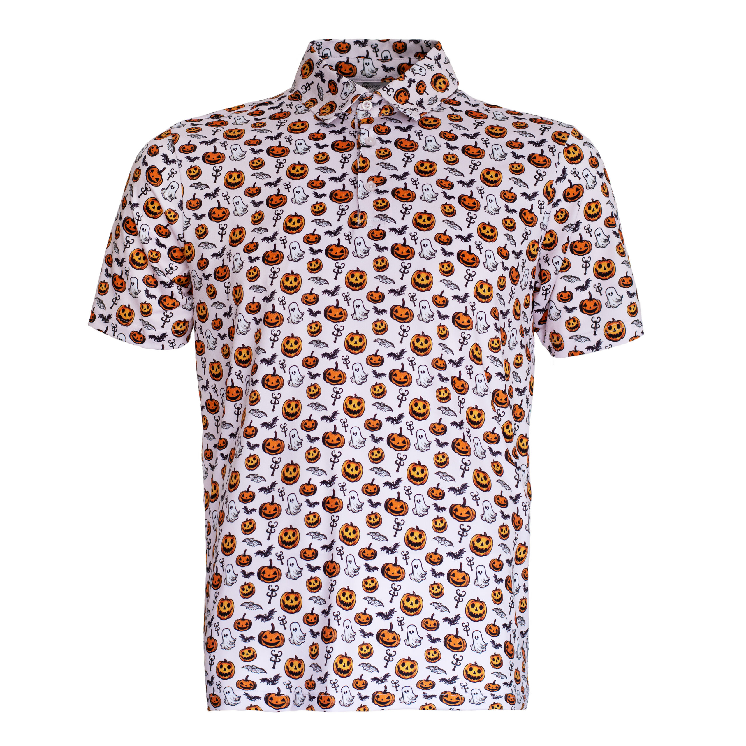 Cross Creek Ghosts Pumpkins Shirt - White/Orange