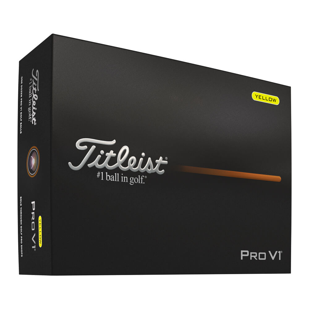 Titleist Pro V1 2025 Golf Ball - Yellow - The Golfers Club