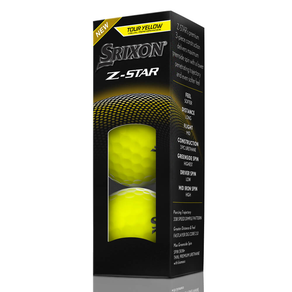 Srixon Z-STAR 9 Golf Ball - Yellow - Image 2