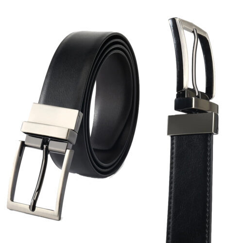 Cross Creek Reversible Leather Belt - Black