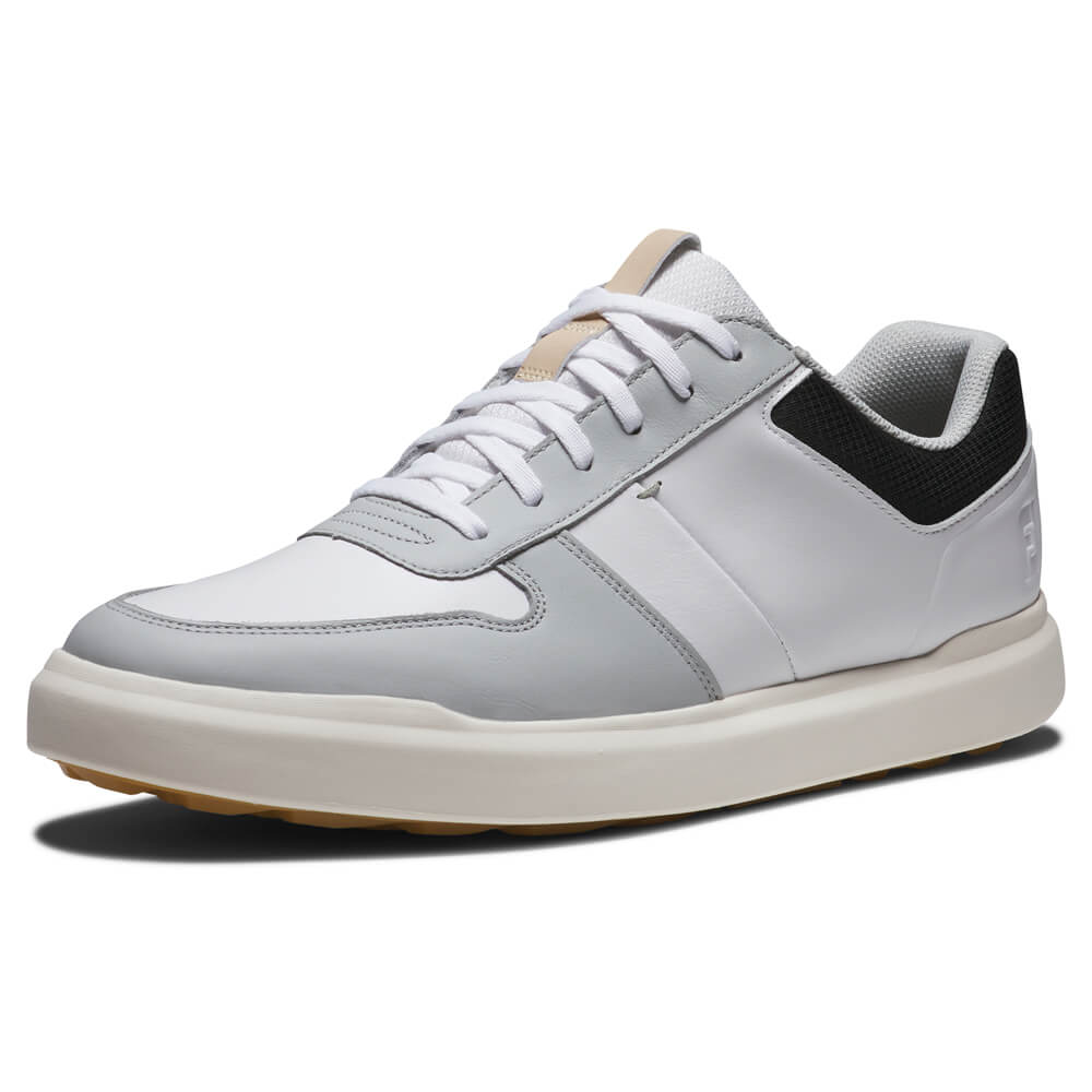 FootJoy Contour Casual Golf Shoes - White/Grey/Black 54380 - Image 3