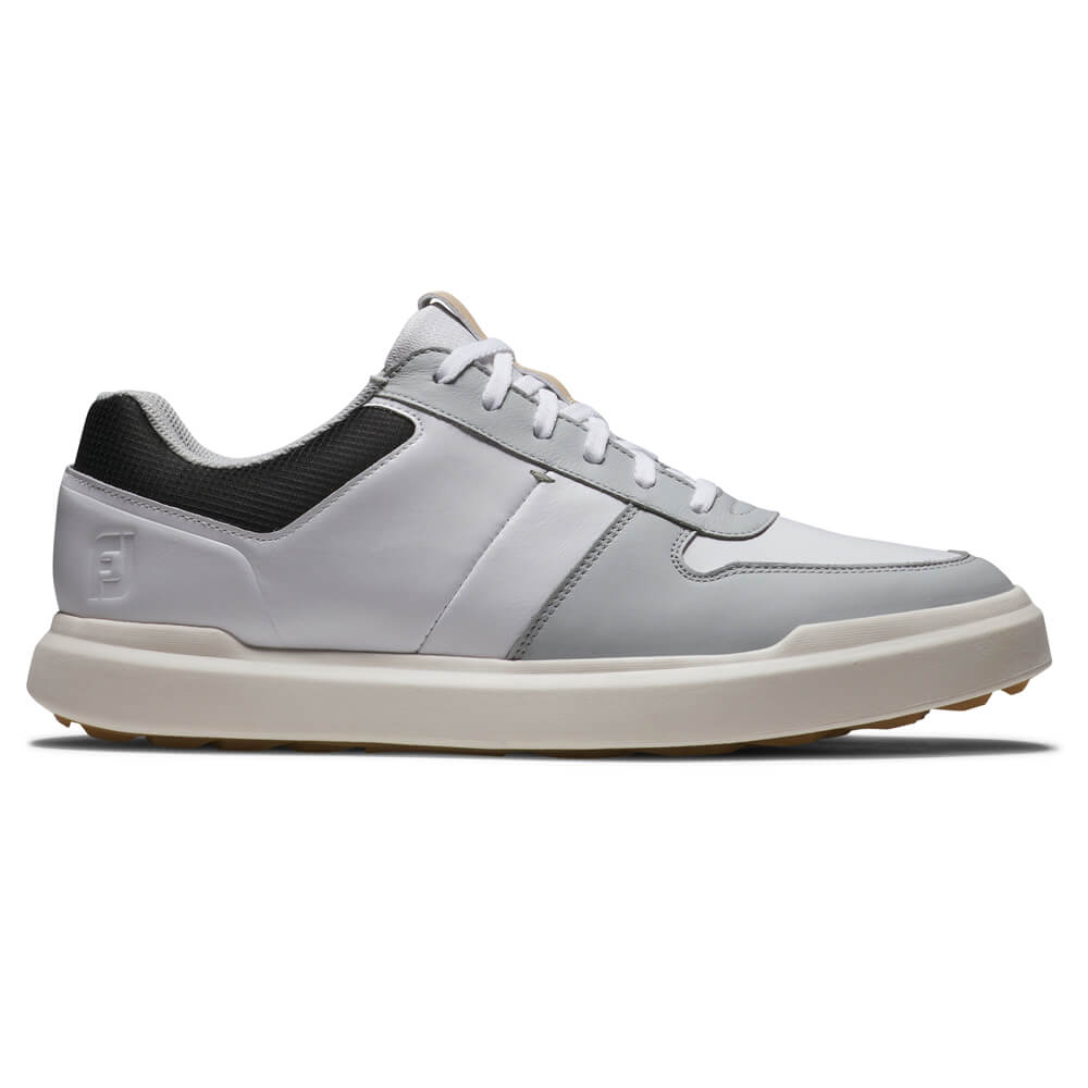 FootJoy Contour Casual Golf Shoes - White/Grey/Black 54380