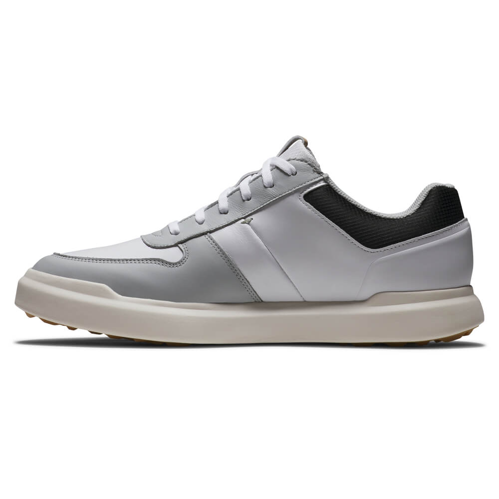 FootJoy Contour Casual Golf Shoes - White/Grey/Black 54380 - Image 2