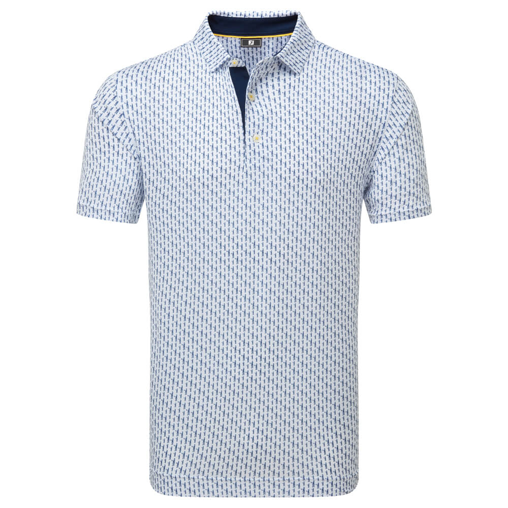FootJoy Figure Shirt - White/Navy 34052
