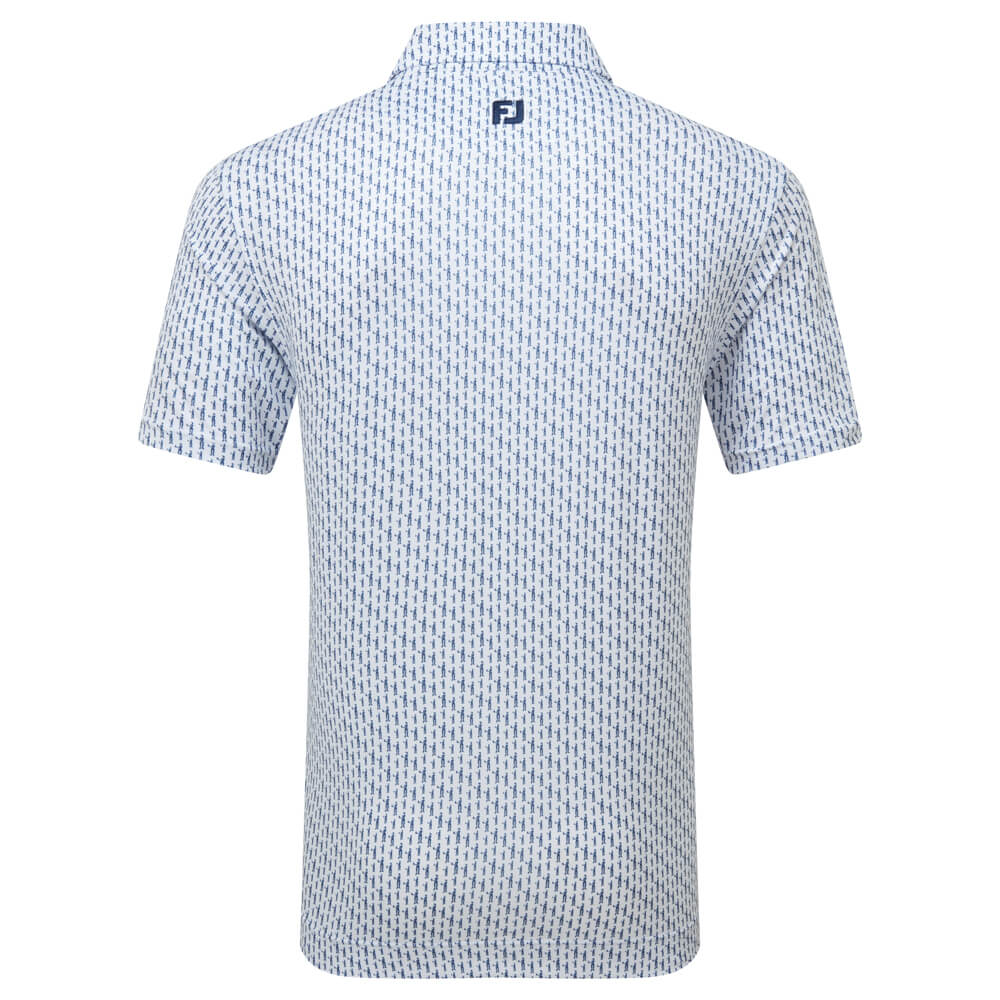 FootJoy Figure Shirt - White/Navy 34052 - Image 2