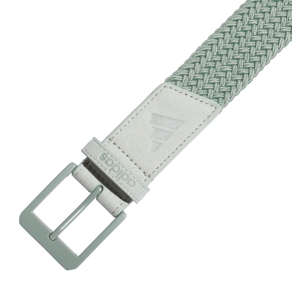 adidas Braided Stretch Belt - Green JI6581 - Image 2