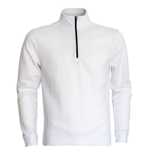 Cross Creek 1/4 Zip Solid Bullet Windbreaker - White