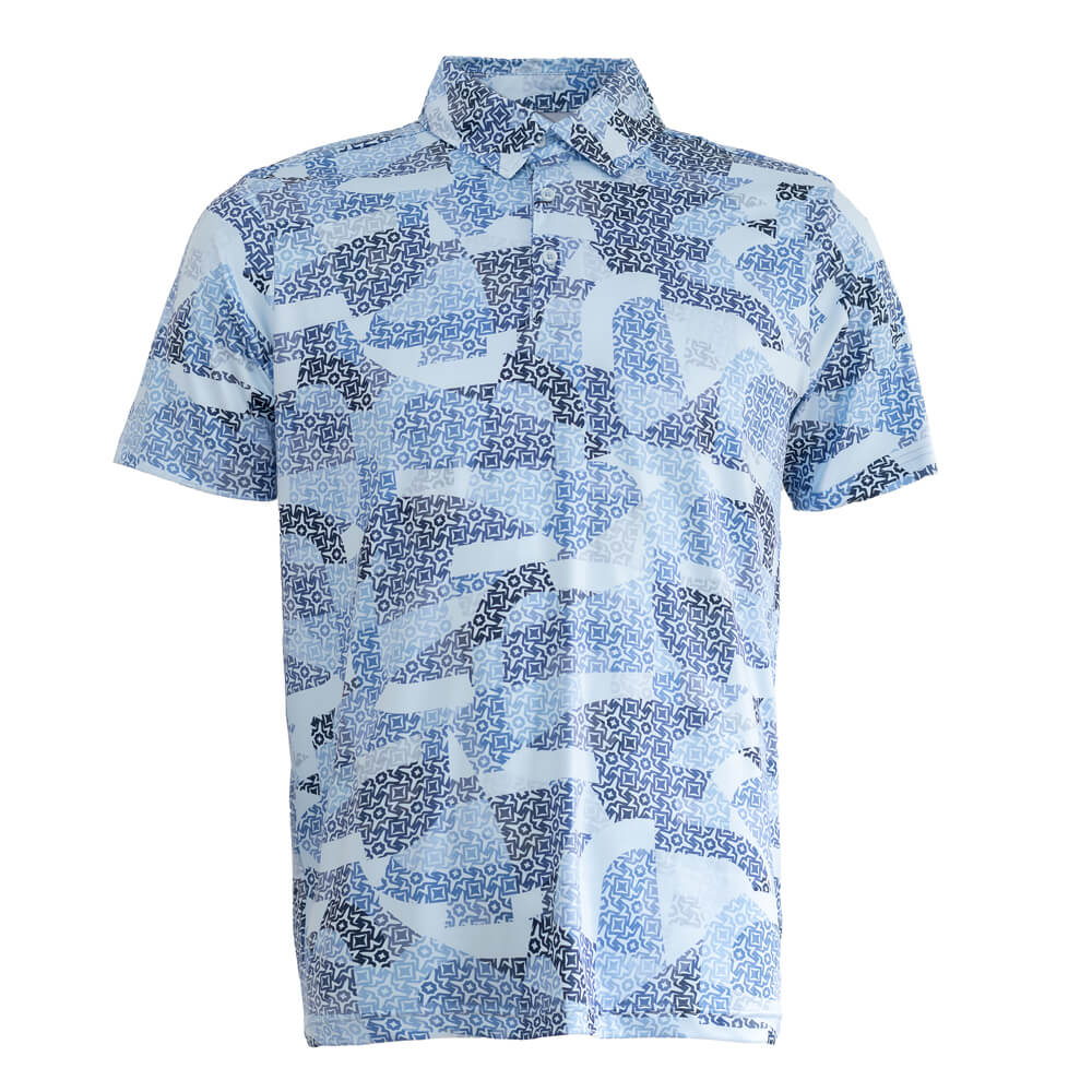 Cross Creek Performance Star Mix Shirt - Blue/Navy/White