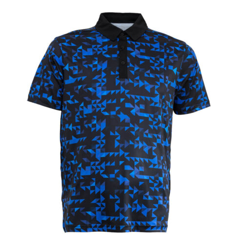 Cross Creek Performance Triangle Shirt - Black/Royal