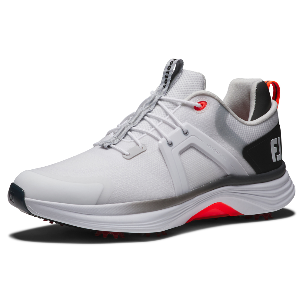 FootJoy Hyperflex Golf Shoes - White/Black/Red 55469 - Image 3