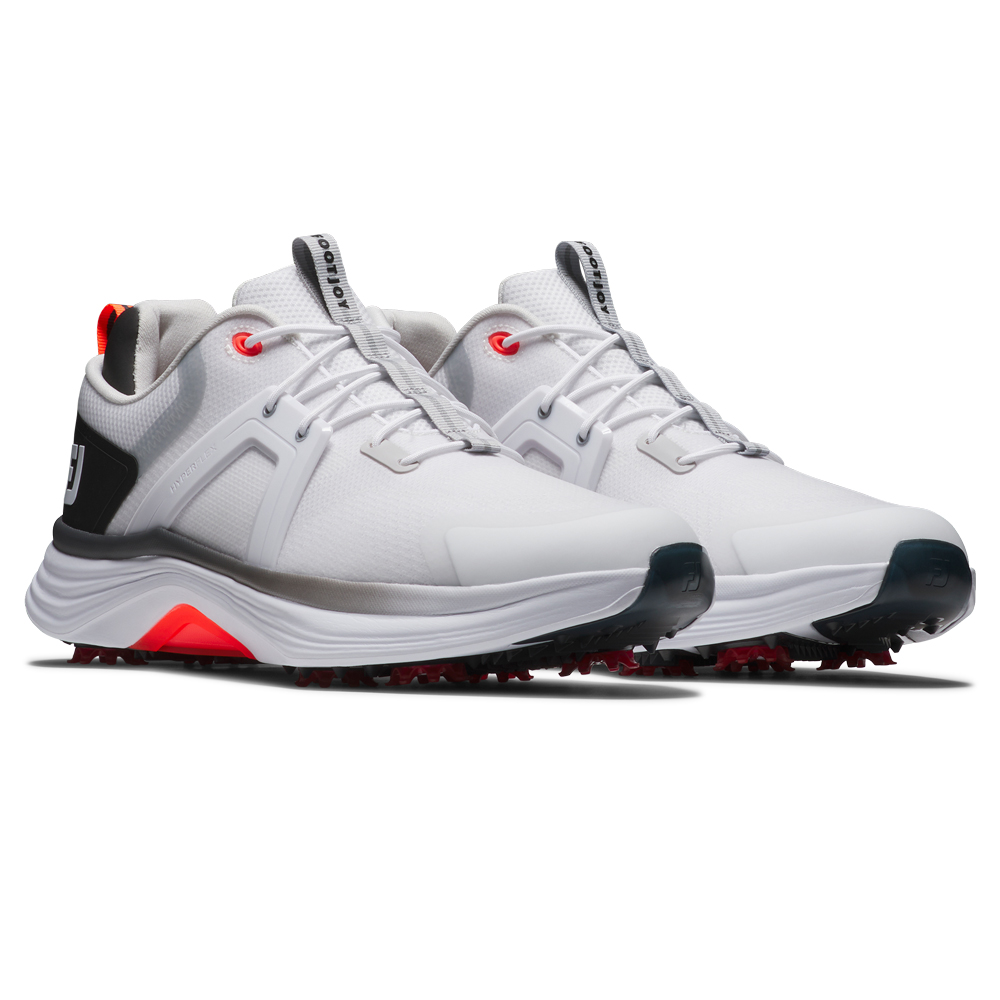 FootJoy Hyperflex Golf Shoes - White/Black/Red 55469 - Image 5