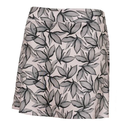Cross Creek Ladies Flowers Skort - Nature/Black