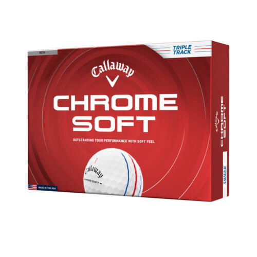 Callaway Chrome Soft Triple Track Golf Ball - White (2026)