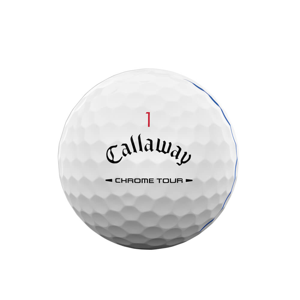 Callaway Chrome Tour Triple Track Golf Ball - White (2026) - Image 2