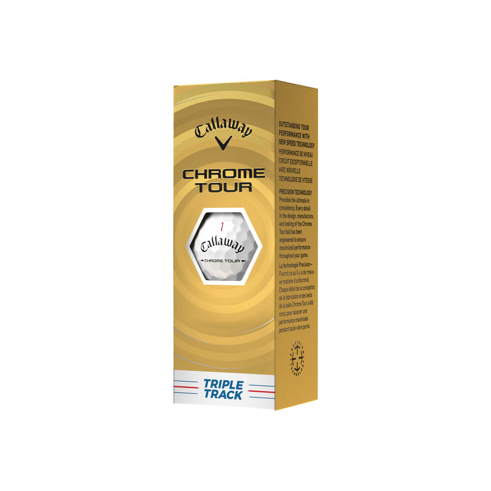Callaway Chrome Tour Triple Track Golf Ball - White (2026) - Image 4
