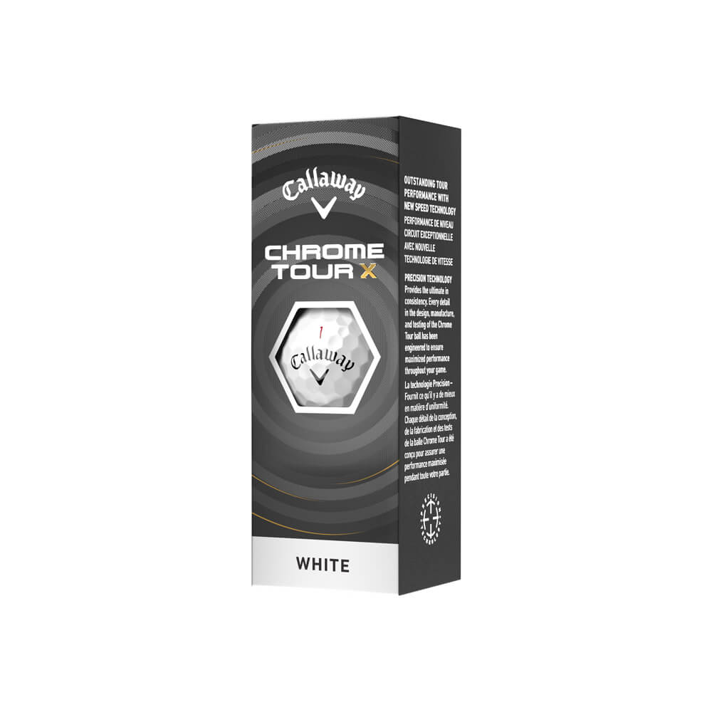 Callaway Chrome Tour X Golf Ball - White (2026) - Image 4