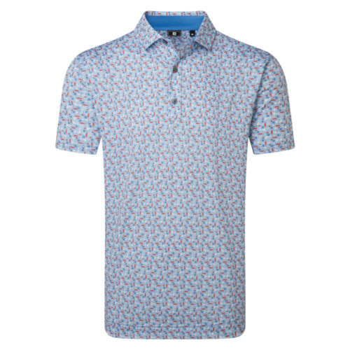 FootJoy Surfs Up Shirt - White/Chambray 39249