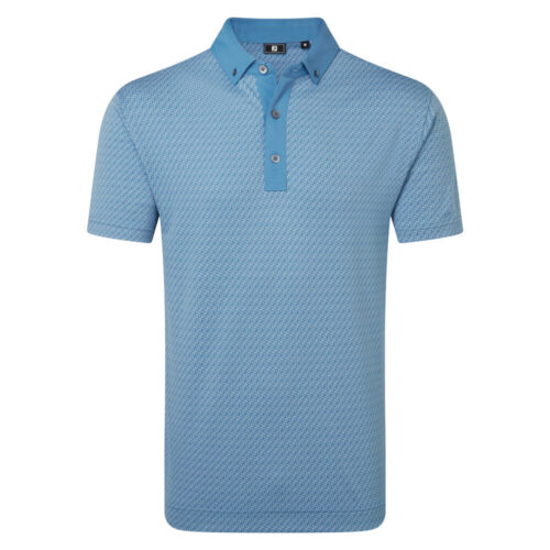 FootJoy Star Geo Shirt - Coastal Blue 39256