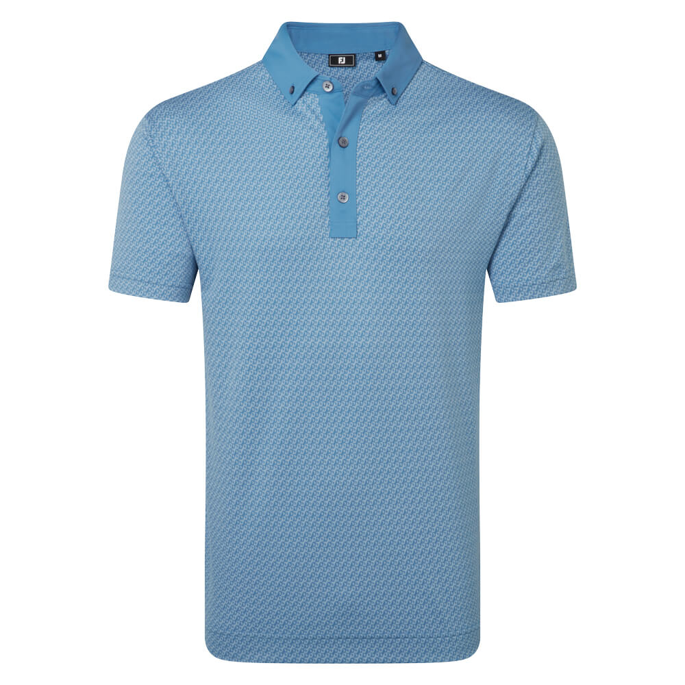 FootJoy Star Geo Shirt - Coastal Blue 39256