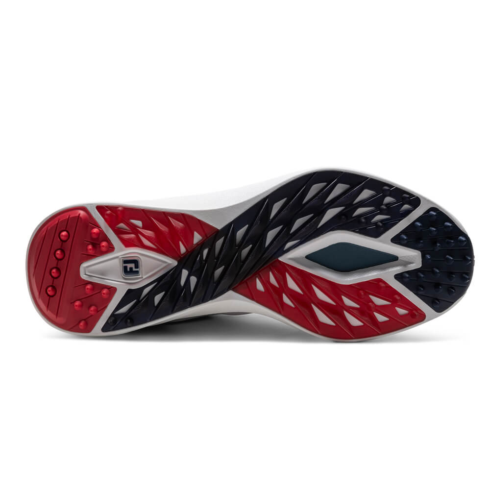 FootJoy PRO SL Golf Shoes - White/Blue/Red 56949 - Image 4