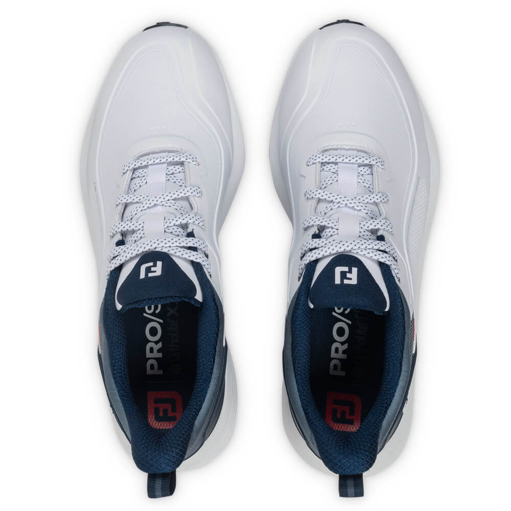 FootJoy PRO SL Golf Shoes - White/Blue/Red 56949 - Image 6