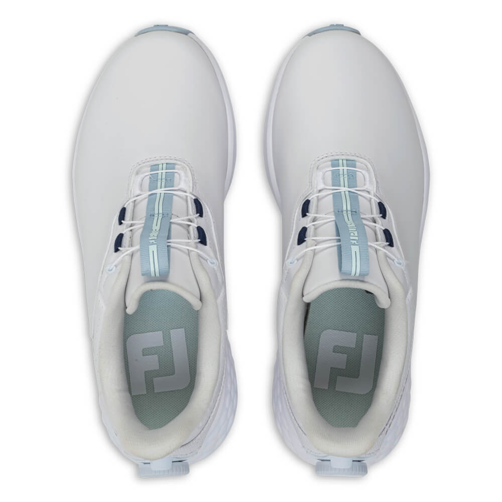 FootJoy Pulse BOA Ladies Shoes - White/Blue 93850 - Image 6