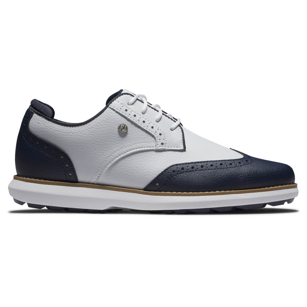 FootJoy Tradition Ladies Shoes - White/Navy 97936