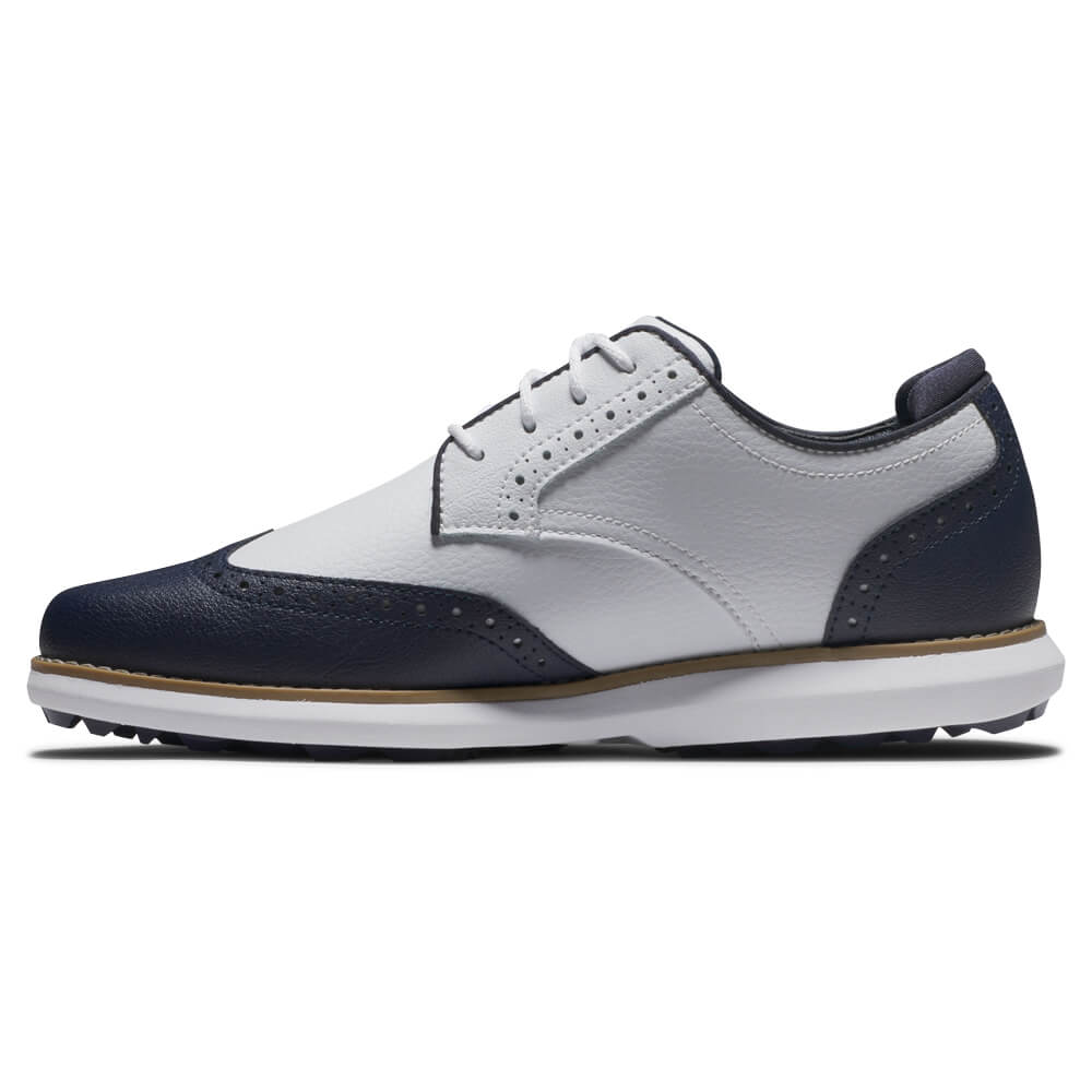 FootJoy Tradition Ladies Shoes - White/Navy 97936 - Image 2