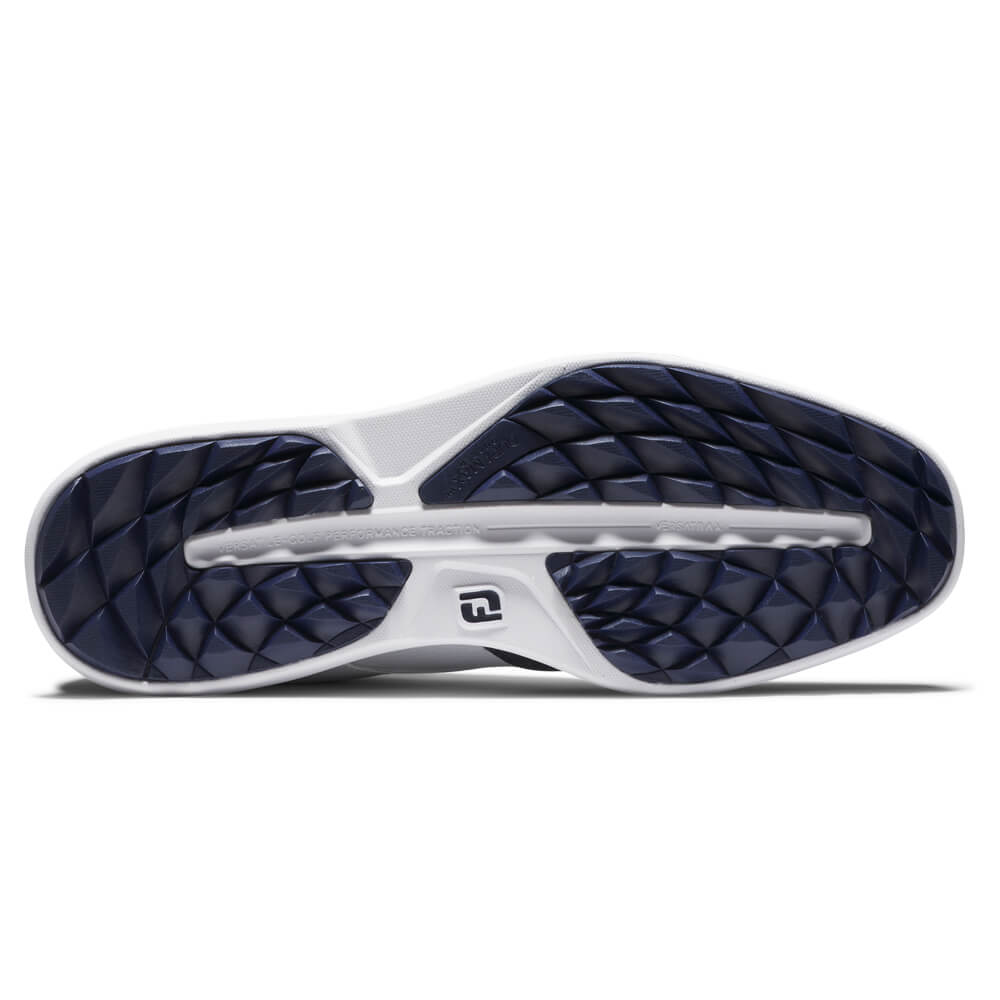 FootJoy Tradition Ladies Shoes - White/Navy 97936 - Image 4
