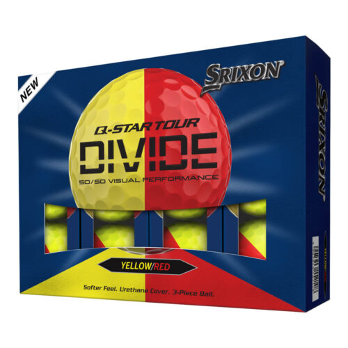 Srixon Q Star Tour 6 Divide Golf Ball - Yellow/Red (2026)