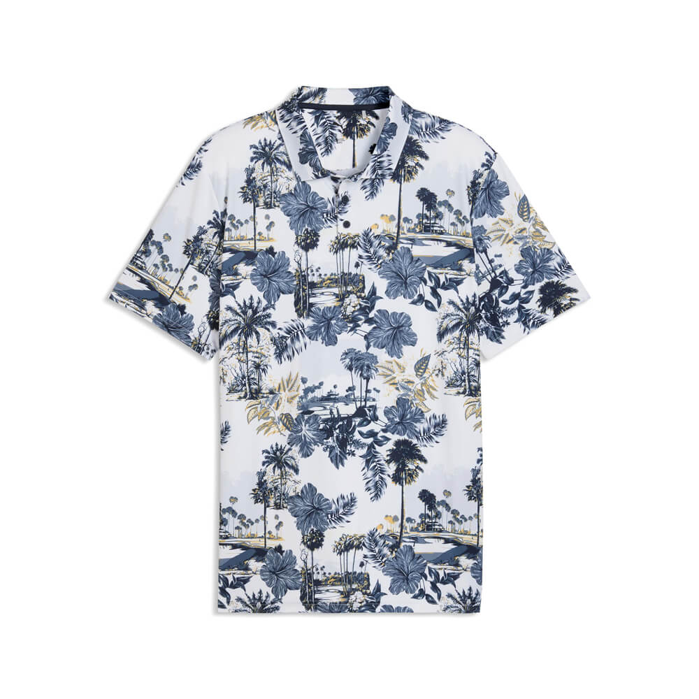 Puma Cloudspun Palm Shirt - White/Blue 63484901