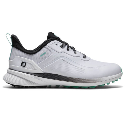 FootJoy PRO SL Golf Shoes - White/Black/Teal 56950