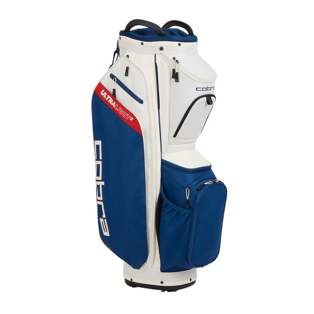 Cobra ULTRALIGHT 2 Cart Bag - Almond/Blue - Image 2