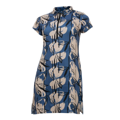 Cross Creek Floral Ladies Dress - Blue/Nature
