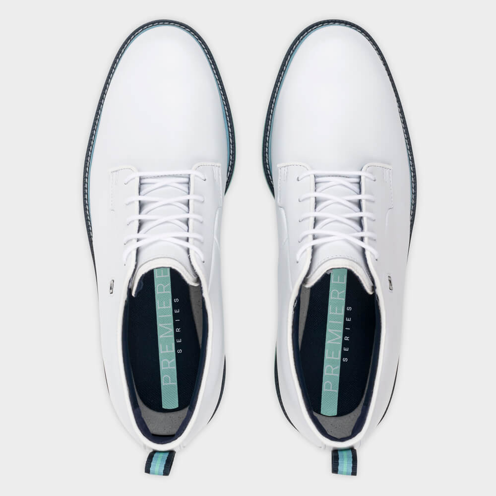 FootJoy Premiere Field Golf Shoes - White/Mint/Blue 54557 - Image 5