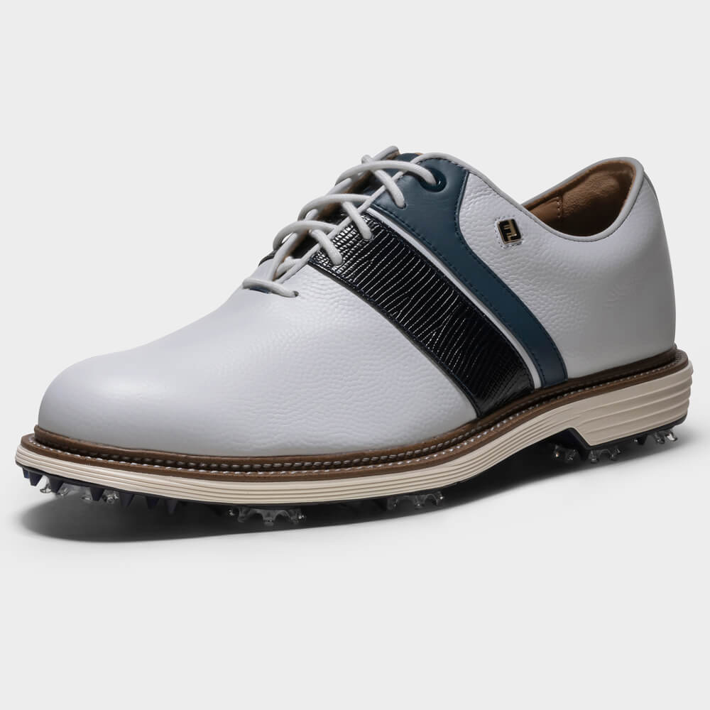 FootJoy Premiere Packard Golf Shoes - White/Navy 54563 - Image 4