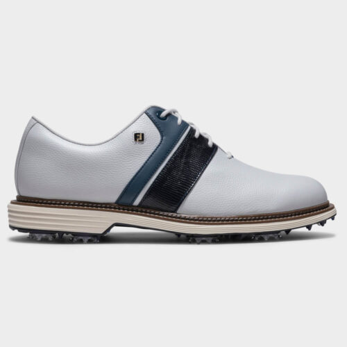 FootJoy Premiere Packard Golf Shoes - White/Navy 54563
